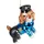 Brubaker Polizei Hund Weihnachtskugel aus Glas - Handbemalt und Mundgeblasen - Christbaumschmuck für Polizisten und Polizei-Fans - Tier Figur Lustig Weihnachtsdeko Anhänger - Deko Baumkugel