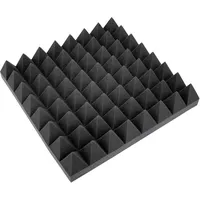 Omnitronic Akustikschaumstoff Pyramide schwarz 2 St. 50 x 50 x 10 cm