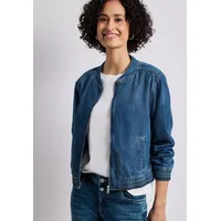 STREET ONE Damen, Blouson im Denim-Look mit Zipper - 38