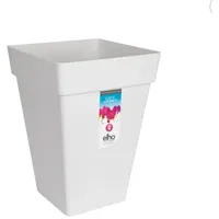 Elho Loft Pflanzgefäß Urban 37 hoch Weiß quadratisch -