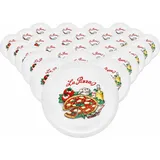VAN WELL Pizzateller Napoli 30,5 cm bunt 30er Set