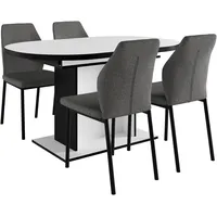 Otto home Essgruppe »Basel, Tischgruppe mit Ausziehtisch«, (Set, 5