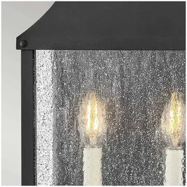 Hinkley Beacon Hill 2 l Wandleuchte schwarz Aluminium/Glas
