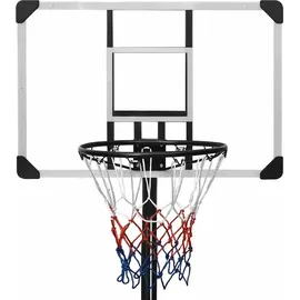 vidaXL Basketballständer Transparent 235-305 cm