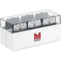 MOSER Premium Magnet-Aufsteckkammset 6-teilig Silber