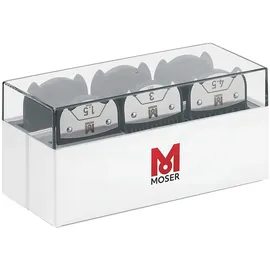 MOSER Premium Magnet-Aufsteckkammset 6-teilig Silber