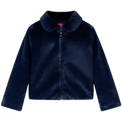 Kindermantel Kunstpelz Marineblau 128