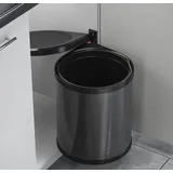 HAILO Mülleimer Küche, Einbau ab 40cm Schrank, Kosmetikeimer 15 L