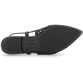 Gabor Sling Pumps schwarz Flecht-Optik 81.631.27 für Damen, schwarz, Größe 37 EU 4 UK