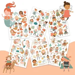 Papierdrachen Kindertattoos Fabelwesen (100St)