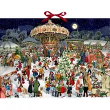 Coppenrath Verlag Wand-Adventskalender Nostalgischer Weihnachtsmarkt