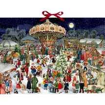Coppenrath Verlag Wand-Adventskalender Nostalgischer Weihnachtsmarkt