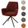 Mendler Esszimmerstuhl HWC-G67 Chenille rot