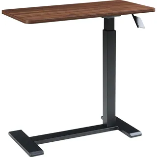 [en.casa] Höhenverstellbarer Laptoptisch Klirg 66-92x68x36 cm Walnussoptik/Schwarz