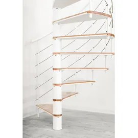 Minka Spindeltreppe Fusion 37 295 cm Edelstahl/Holz Grau