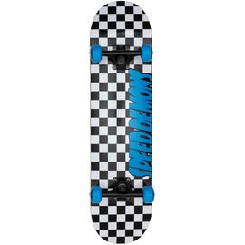 Speed Unisex – Erwachsene Demons Skateboard, Checkers Blue, 7.75"