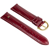 Maurice Lacroix Büffelkalb-Chrono Uhrenarmband Kalbsleder 25621G, Farbe:rot