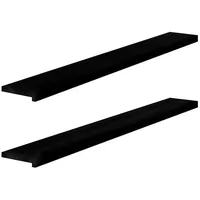 VidaXL Fensterbänke 2 Stk. Dunkelbraun 160x20x2 cm Massivholz Eiche,