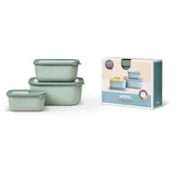 Mepal Cirqula rechteckig nordic sage 0,75 l 3-teilig