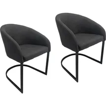 Hti-Living Esszimmerstuhl Vemal 2er-Set Schwarz