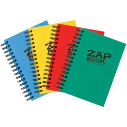Clairefontaine 5x Zap Book, spiralgebundenes Skizzenbuch A6, 160 Blatt 80g - Gemischte Sortierung 8353C