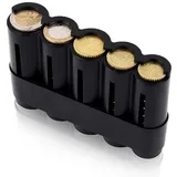 Münzbox  Münzspender Euro mit 5 Fächern  Münzsortierer mit SchnellFixierung, ...