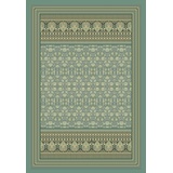 BASSETTI MIRA Plaid aus 100% Baumwolle in der Farbe Grün V1, Maße: 135x190 cm - 9326025