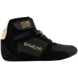 Gwear Pro Rot/Schwarz Bodybuilding und Fitness Schuhe mit Logo leicht bequem perfekt für Gym Sport Krafttraining Schwarz/Gold EU Schuhgrößensystem Erwachsene Numerisch M 45