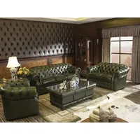 Salottini Chesterfield Sofagarnitur 3/2/1 Cardiff Polstergarnitur UVP*6490