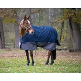 EQUITHÈME TYREX 600 D Weidedecke, Regendecke, Outdoordecke 0 g, , Farbe:marineblau/grau, Größe:Rückenlänge 110 cm Polyfil 0 g - Blau/Grau