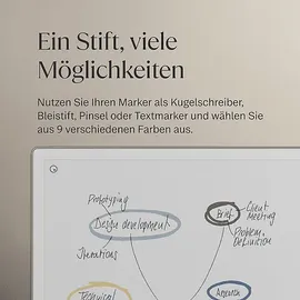 reMarkable Marker Plus mit integriertem Radiergummi, reMarkable, Paper Pro, Schwarz