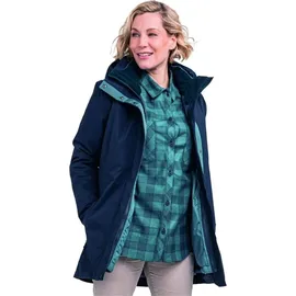 Schöffel 3in1 Parka Barth Damen Doppeljacke, blau - 38