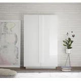 INOSIGN Mehrzweckschrank INOSIGN "Jupiter, Höhe 193 cm, Stauraumschrank 2 Türen - Soft Closing", weiß (weiß hochglanz lack), B:121cm H:193cm T:44cm, Schränke, Mehrzweckschrank, Highboard, moderne Griffblende, FSC, cleveres Stauraumkonzept