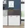 Forte "Keflav", weiß (weiß, uni wolfram grau, B:84,5cm H:115,1cm T:41,5cm, Holzwerkstoff, Sideboards, Kommode, Breite 84,5 cm