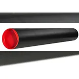 RUMOLD Versandhülse schwarz 1030 mm, rote Kunststoffverschlussdeckel
