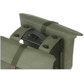 Basil City Mik Doppeltasche 28-32L moss green