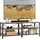 Relaxdays TV-Lowboard 140 x 52 x 39 cm Braun/Schwarz Holz/Kunststoff/Metall