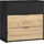 byLIVING Rimini 80 x 80 x 40 cm Schwarz / Artisan Eiche