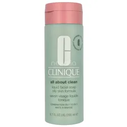 Clinique Liquid Facial Soap - Oily Combination Oily To Oily - All About Clean 200 ml