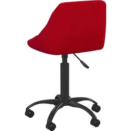 vidaXL Bürostuhl Samt Weinrot