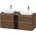 Waschtischunterschrank 140 66 4 55 cm Dunkel
