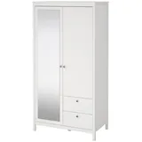 Tvilum Kleiderschrank Madrid 199 x 103 x 59 cm Weiß