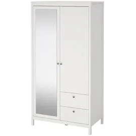 Tvilum Kleiderschrank Madrid 199 x 103 x 59 cm Weiß