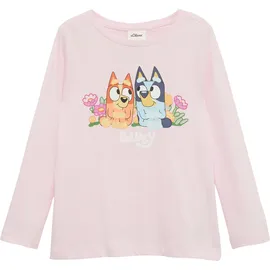 S.Oliver - Longsleeve-Shirt aus Baumwolle mit Bluey-Print®, Kinder, Rosa, 92/98