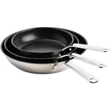 KitchenAid Stainless Steel (CC003572-001), Pfannen-Set Silber, Schwarz