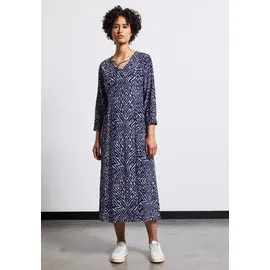STREET ONE Midikleid Grafikprint Blau 34
