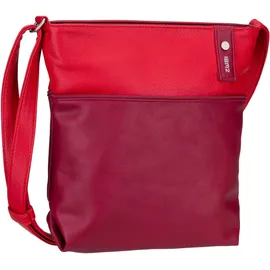 Zwei Jana J10 Umhängetasche Kunstleder Cherry