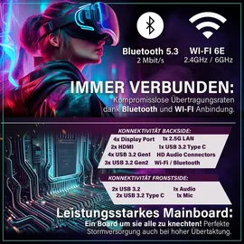 Greed Gaming PC AMD Ryzen 5 9600X 5,4 GHz 32 GB RAM 1 TB SSD Win 11 Pro