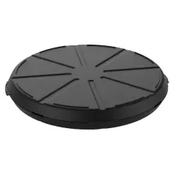 Pizzabox To Go, 100% recycelbar, Wiederverwendbare Menübox für einen sicheren Transport, 1 Stück, Farbe: schwarz