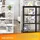 tillvex Aufbewahrungsbox 62 l 4-tlg. Transparent/Schwarz